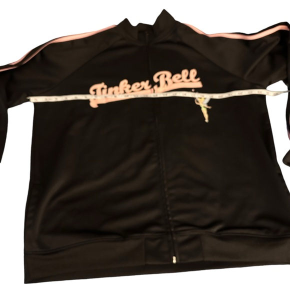 Disney Store Tinker Bell full-zip tracksuit jacket, women’s XXL. Pink stripes - Picture 6 of 13